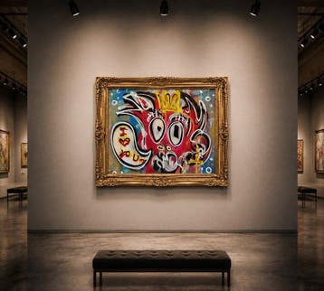 Timo Wedell - Expressionist Fantasy - XL- Basquiat Style
