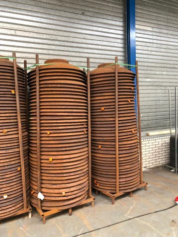 Tuin Vuurschalen Grote Vuurschaal Cortenstaal buiten 100cm ~, Verzenden, Nieuw