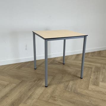 kantinetafel  70x70 cm,  ahorn - grijs, Ophalen of Verzenden, Gebruikt, Bureau