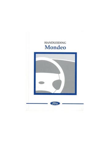 2001 FORD MONDEO INSTRUCTIEBOEKJE NEDERLANDS, Auto diversen, Handleidingen en Instructieboekjes