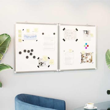 vidaXL Whiteboard magnetisch inklapbaar 120x60x1,7 cm, Verzenden, Nieuw in verpakking