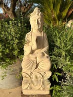 Scultura Balinese in Arenaria Bianca – Lavorazione