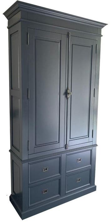 Buffetkast antraciet Zeist 120 x 240cm dichte deuren, Ophalen of Verzenden, Nieuw