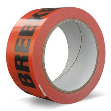 Technotape bedrukte verpakkingstape breekbaar pvc solvent 50, Verzenden, Nieuw