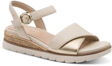 Tamaris Comfort Essentials Dames Sandalen - IVOOR/GOUD Maat, Verzenden, Nieuw