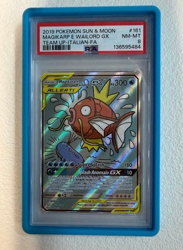 Pokémon - 1 Graded card - Magikarp, Wailord 161/181 Full, Hobby en Vrije tijd, Verzamelkaartspellen | Pokémon, Nieuw