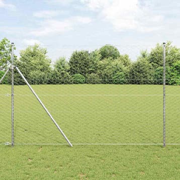 vidaXL Grond Fix Gelast Draadhek 100 x 1,6 m (B x H), Verzenden, Nieuw, IJzer