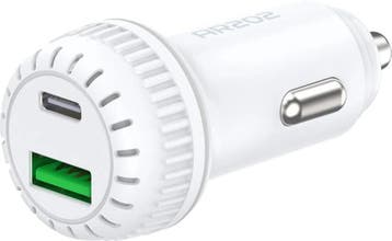 Autolader – USB QC 3.0 + USB-C – Snellader 2 Poorten –, Ophalen of Verzenden, Nieuw