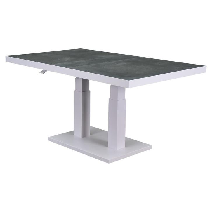 Pacific lounge-diningtafel 140x85xH49-72 cm in hoogte, Tuin en Terras, Tuintafels, Nieuw, Ophalen of Verzenden