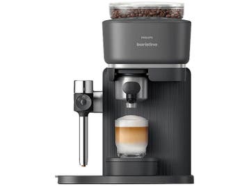 Philips -  Baristina Latte Pistonmachine Zwart, Witgoed en Apparatuur, Afneembaar waterreservoir, Verzenden, Nieuw, Koffiebonen