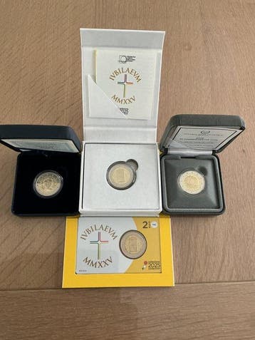 Europa. 2 Euro 2015/2025 (4 coins incl. 3 Proof coins)