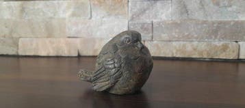 Pierre Chenet (XX-XXI) - Beeld, L,oiseaux se reposant - 6 cm