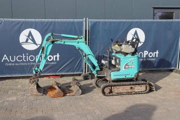 Veiling: Minigraver Kobelco Beetle SK 10SR Diesel 5.9kW, Zakelijke goederen, Ophalen, Graafmachine