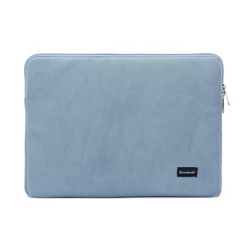 Bombata Velvet Laptophoes Sleeve - 13 / 14 inch - Lichtblauw, Verzenden, Nieuw