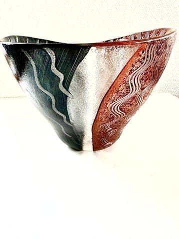 Kosta Boda - Monica Backström - Vaas - Tonga - Glas - De, Antiek en Kunst