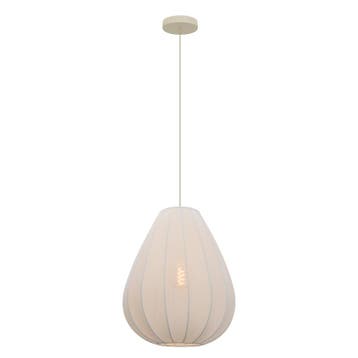 Moderne hanglamp beige, Deborah, Ophalen of Verzenden, Nieuw, Modern
