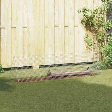 vidaXL Kippenhok zilver 215 x 55 x 55 cm Gegalvaniseerd, Dieren en Toebehoren, Verzenden, Nieuw