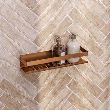 Brauer Doucherek 40 cm - Koper Geborsteld Pvd, Ophalen of Verzenden, Nieuw