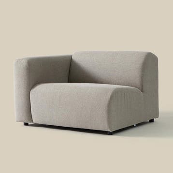 *WOONWINKEL* 1,5 Zits Arm Links - Taupe Pixie 35, Huis en Inrichting, Banken | Bankstellen, Verzenden, Nieuw