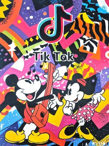 Lacrymal - (100% unique & handpainted) Tik Tok Crush