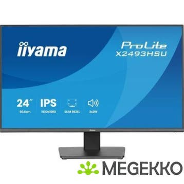 Iiyama ProLite X2493HSU-B1 24  Full HD 120Hz IPS Monitor, Verzenden, Nieuw, Iiyama