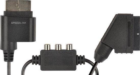 Scart Video & Audio Kabel - TRACS Speedlink Xbox 360, Spelcomputers en Games, Spelcomputers | Xbox | Accessoires, Zo goed als nieuw