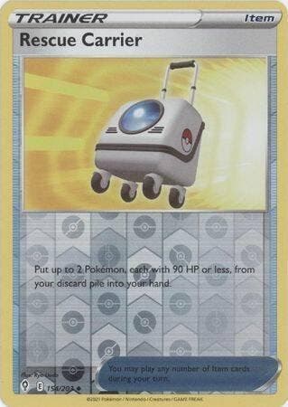 rescue carrier 154/203 reverse holo evolving skies, Hobby en Vrije tijd, Verzamelkaartspellen | Pokémon, Ophalen of Verzenden