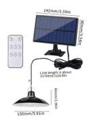Solar Hanglamp met Afstandsbediening – LED Tuinlamp Waterdic, Verzenden, Nieuw