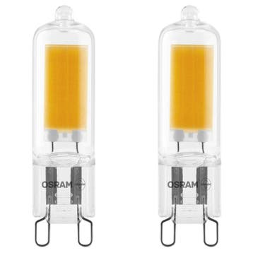 OP=OP 2 stuks Osram LED G9 2W 200lm 2700K Ø1.35x5cm Niet-.., Ophalen of Verzenden, Nieuw