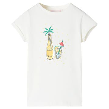 vidaXL Kindershirt 104 ecru, Verzenden, Nieuw