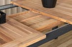 Uitschuifbare Tuintafel Ruben 225-320cm  Teak Zwart Outsider, Verzenden, Nieuw