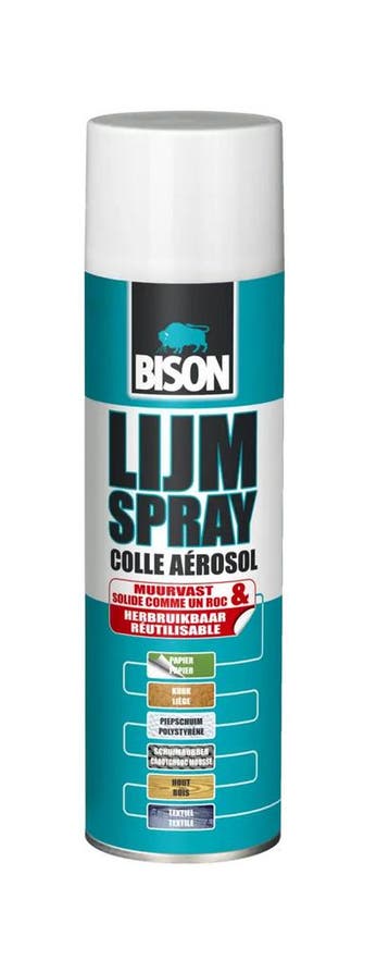 Bison lijmspray 200 ml, spuitbus, Verzenden, Nieuw