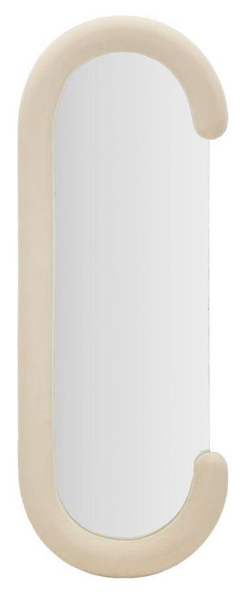 WANDSPIEGEL CHANTAL CRÈME FLUWEEL CM 60X7X160, Ophalen of Verzenden, Nieuw