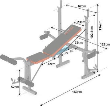 Halterbank 150kg | Verstelbaar | Nieuw | Scherpe Prijs, Sport en Fitness, Fitnessapparatuur, Rug, Krachtstation, Nieuw, Ophalen of Verzenden