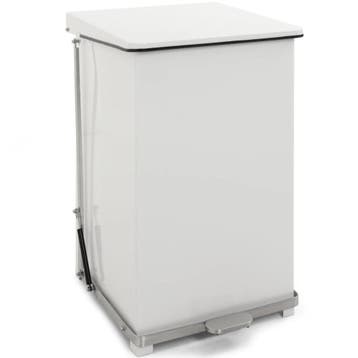 Pedaalemmer | Staal | Wit | 152L | Klapdeksel |  HACCP |, Verzenden, Nieuw in verpakking