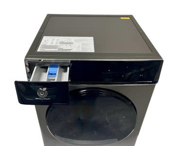 MobyWash Wasmachine AI Functie Zwart 10 KG 1400 Toeren, Energieklasse A of zuiniger, 1200 tot 1600 toeren, 10 kg of meer, Nieuw