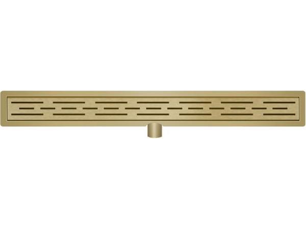 Veiling - Douchegoot met Flens 90 cm. - Geborsteld Messing, Doe-het-zelf en Verbouw, Sanitair