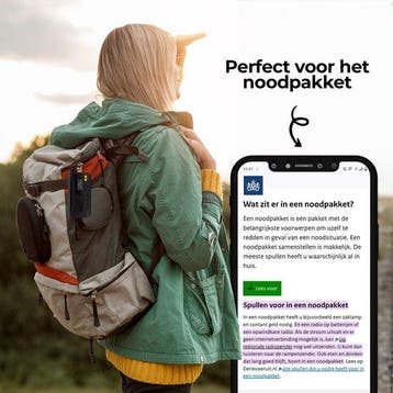 2dekans | Denver Noodradio - Powerbank Zonne-energie - DAB &, Ophalen of Verzenden, Zo goed als nieuw
