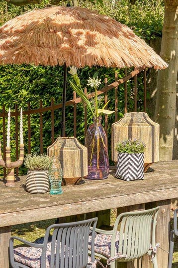 2dekans | Mica Decorations Liliano Lantaarn - H51 x Ø40 cm -, Ophalen of Verzenden, Zo goed als nieuw, Zwart