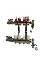 10 groepen RVS vloerverwarming verdeler meest compleet actie, Doe-het-zelf en Verbouw, Ophalen of Verzenden, Nieuw