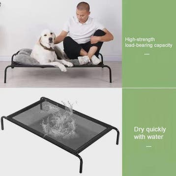 Verhoogd Hondenkussen XL - Zomer Bed voor Grote Honden & Kat, Verzenden, Nieuw