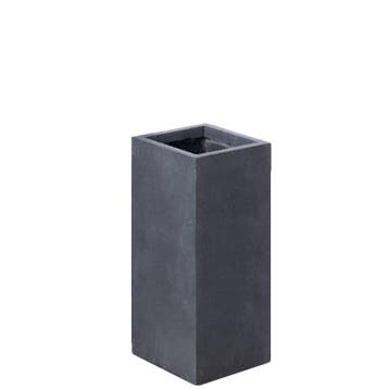 Plantenbak Fiberclay 23x23x50 cm Antraciet, Tuin en Terras, Bloembakken en Plantenbakken, Verzenden, Nieuw