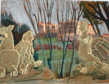 Véronique Vermeil (1938-2017) - Jardin de Bomarzo - Italie.