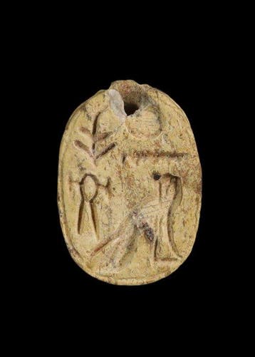 Oude Egypte, late periode Speksteen Scarabee met
