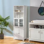 2dekans | Coast Badkamerkast - MDF met glas - 60 x 30 x 163, Zakelijke goederen, Horeca | Meubilair en Inrichting, Ophalen of Verzenden