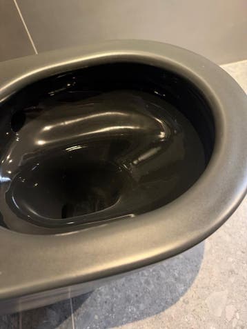 Compact hangend toilet zwart 0035 - 44, Ophalen, Nieuw, Toilet