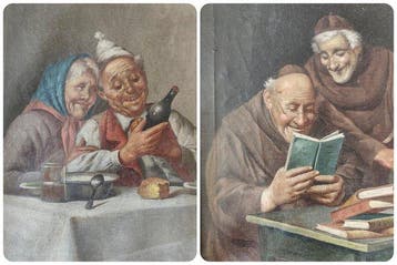 École flamande (XIX-XX) - Scène de genre, Antiek en Kunst