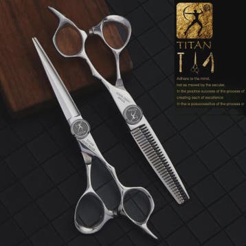TITAN Professionele Kappersscharen & Barbier Scharen Set - 5, Verzenden