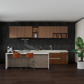 Wandpaneel Bladel set van 4 panelen 120x60 cm Urban Grey [ne, Doe-het-zelf en Verbouw, Verzenden, Nieuw