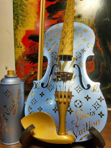 fp pop art - Louis vuitton Violon et Capsule 60cm Bleu